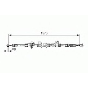 Handbremsseil 1 987 482 399 von BOSCH günstig für 28,31 € online kaufen