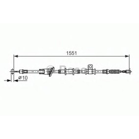 Handbremsseil 1 987 482 400 von BOSCH günstig für 25,59 € online kaufen