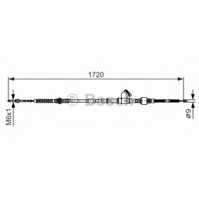 Handbremsseil 1 987 482 401 von BOSCH günstig für 68,41 € online kaufen