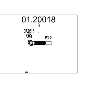 Køb Udstødningsrør af MTS 01.20018 til den lave pris 686,78 DKK