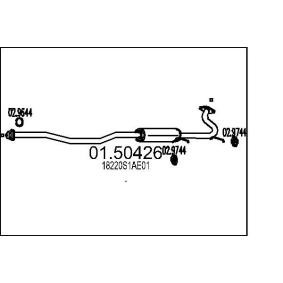Acquista Silenziatore centrale da MTS online per Accord VI Hatchback (CH, CL) a prezzi moderati