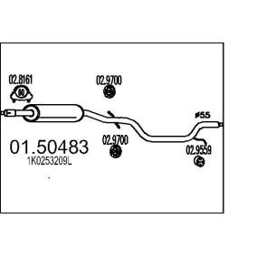 SKODA Mittelschalldämpfer von MTS