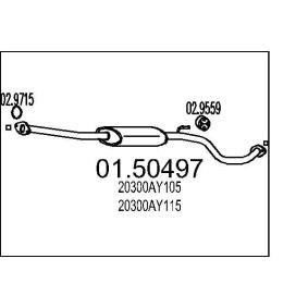 Acquista Silenziatore centrale da MTS online per Micra C+C III (K12) a prezzi moderati