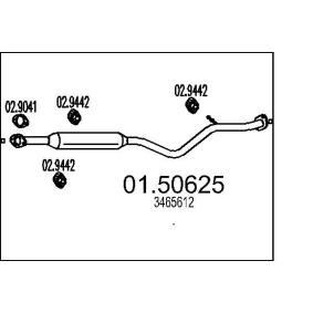 Mittelschalldämpfer 01.50625 FORD USA von MTS