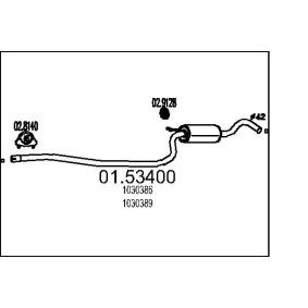 Comprar Silenciador intermedio de MTS 01.53400 a bajo precio de 48,64 €
