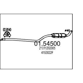 Acquista Marmitta centrale da MTS 01.54500 a buon mercato per soli 47,87 €