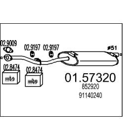 Mittelschalldämpfer 01.57320 von MTS günstig für 95,38 € online kaufen