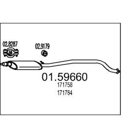 Compre Silenciador intermedio de MTS online para 406 Coupé (8C) a precios moderados