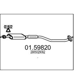 Compre Silenciador intermedio de MTS online para LANTRA II Wagon (J-2) a precios moderados