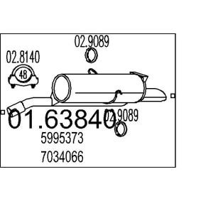 Endschalldämpfer 01.63840 ABARTH von MTS