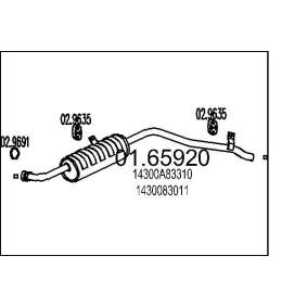 Endschalldämpfer 01.65920 SUZUKI von MTS