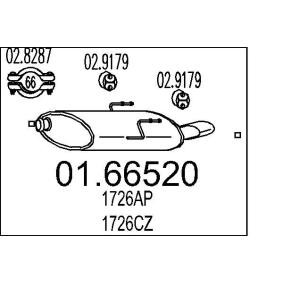 Compre Silenciador de escape de MTS online para 406 Coupé (8C) a precios moderados