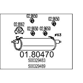 Acquista Marmitta centrale da MTS 01.80470 a buon mercato per soli 80,06 €