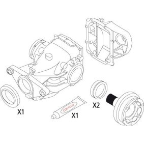 Dichtungssatz, Differential für SKODA von CORTECO