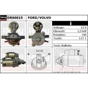 Köp Startmotor av DELCO REMY DRS0015 till det låga priset 6058,61 kr