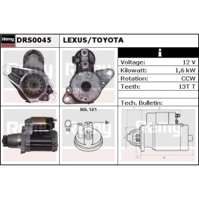 Anlasser für LEXUS von DELCO REMY