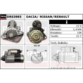 Anlasser DRS3985 von DELCO REMY günstig für 382,98 € online kaufen