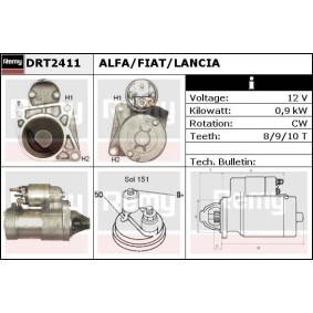 Anlasser für ABARTH von DELCO REMY