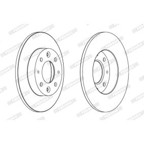 Bremsscheibe DDF1065-1 von FERODO günstig für 93,89 € online kaufen