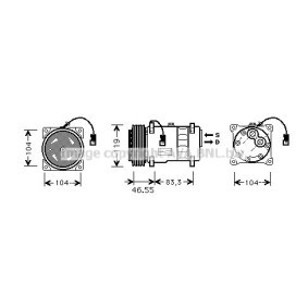 Achetez des Compresseur de climatisation PRASCO CNK019 à prix pour 642,63 €