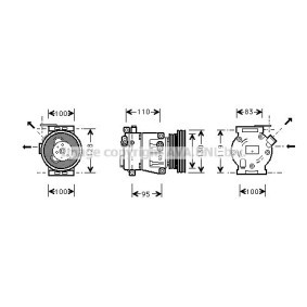Achetez des Compresseur de climatisation PRASCO FTK035 à prix pour 661,16 €