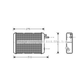 Compre Permutador de calor, aquecimento do habitáculo da PRASCO IV6018 a um preço baixo por 41,41 €