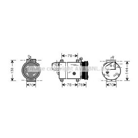 Acquista Compressore aria condizionata da PRASCO KAK108 a buon mercato per soli 468,73 €