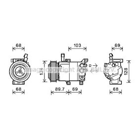 Acquista Compressore aria condizionata da PRASCO KAK159 a buon mercato per soli 432,88 €