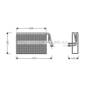 Verdampfer, Klimaanlage MSV327 MAYBACH von PRASCO