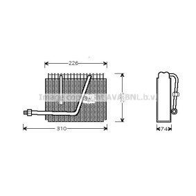 Verdampfer, Klimaanlage OLV320 ISUZU von PRASCO