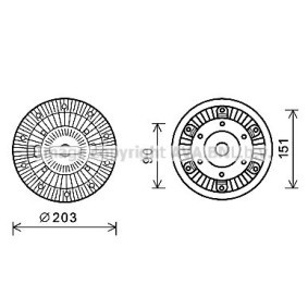 Acquista Frizione ventola da PRASCO REC105 a buon mercato per soli 195,65 €