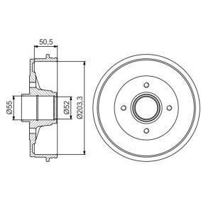 Bremstrommel für RENAULT von BOSCH
