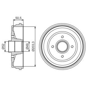 Bremstrommel 0 986 477 205 von BOSCH günstig für 60,19 € online kaufen