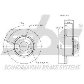 Bremsschlauch für FORD von sbs