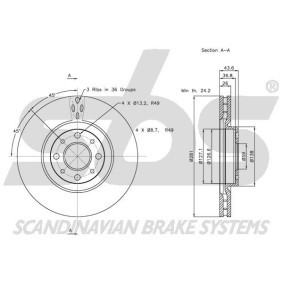 Bremsschlauch 1330852525 von sbs günstig für 9,56 € online kaufen