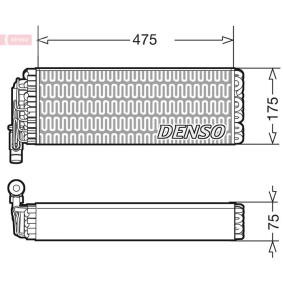 Verdampfer, Klimaanlage DEV12003 IVECO von DENSO