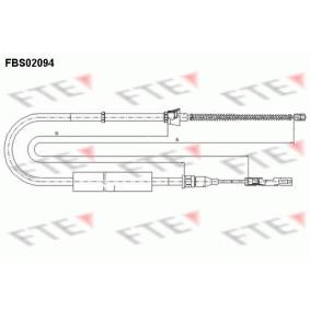 Handbremsseil für AUDI von FTE