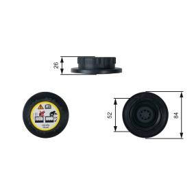 Achetez des Bouchon de liquide de refroidissement GATES RC246 à prix pour 11,01 €