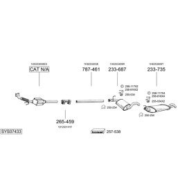 Køb Mellempotte af BOSAL 285-333 til den lave pris 787,26 DKK