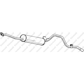 Acquista Silenziatore centrale da BOSAL online per HILUX IV Pick-up (_N5_, _N6_) a prezzi moderati
