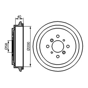 Bremstrommel 0 986 477 141 von BOSCH günstig für 37,19 € online kaufen