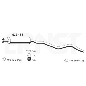 Achetez des Silencieux avant ERNST 032155 à prix pour 21,13 €
