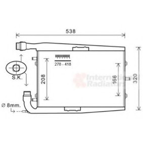 Compre Radiador, arrefecimento do motor da VAN WEZEL 74002073 a um preço baixo por 1416,22 €