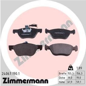 Achetez des Plaquettes de frein ZIMMERMANN 24067.190.1 à prix pour 55,04 €