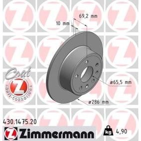 Bremsscheibe 430.1475.20 von ZIMMERMANN günstig für 38,43 € online kaufen