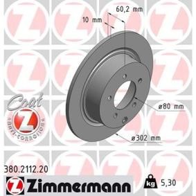 Bremsscheibe 380.2112.20 von ZIMMERMANN günstig für 56,61 € online kaufen