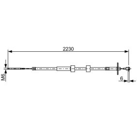 Handbremsseil 1 987 482 500 PUCH von BOSCH
