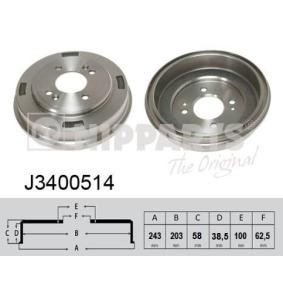 Compre Tambor de travão da NIPPARTS J3400514 a um preço baixo por 47,80 €