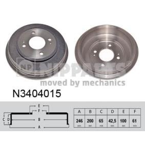 Achetez des Tambour de frein de chez NIPPARTS en ligne pour JAZZ SHUTTLE (GG8, GG7, GP2) à prix modérés