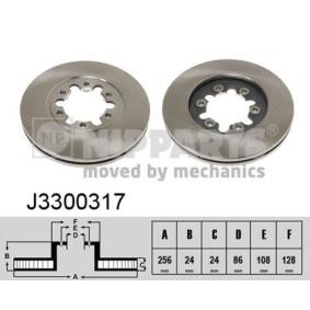 Compre Disco de travão da NIPPARTS J3300317 a um preço baixo por 39,78 €